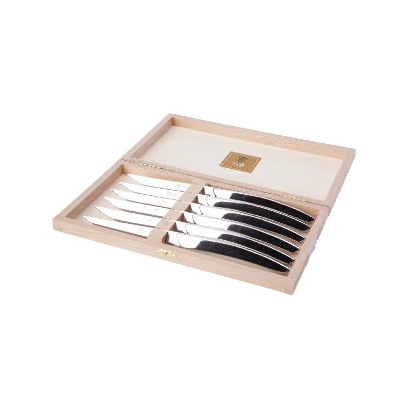 Coffret 6 couteaux Thiers manche inox