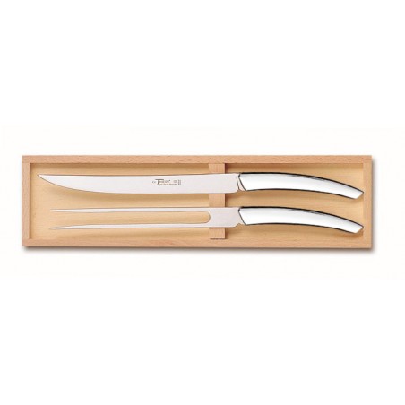 Wood box of 2P Thiers carving set