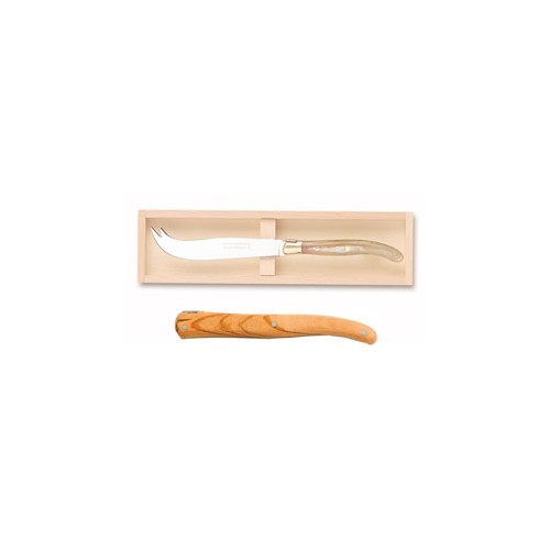 Wood box of Laguiole cheese knife no bolster