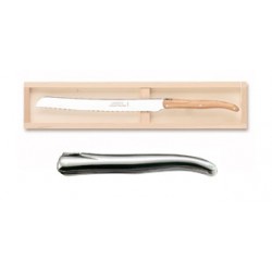 Wood box of Laguiole bread knife no bolster