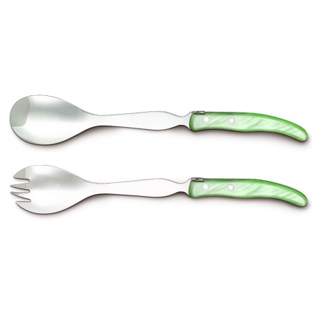 Berlingot salad service in resin handle