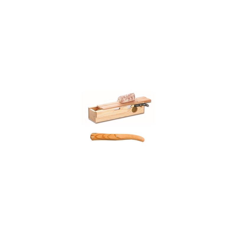 Sausage box + Laguiole carving knife no bolster