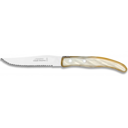 Berlingot steak knife in resin handle Claude Dozorme