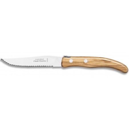 Berlingot steak knife in wood handle Claude Dozorme