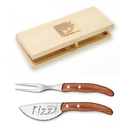 Wood box of Berlingot pizza set resin handle