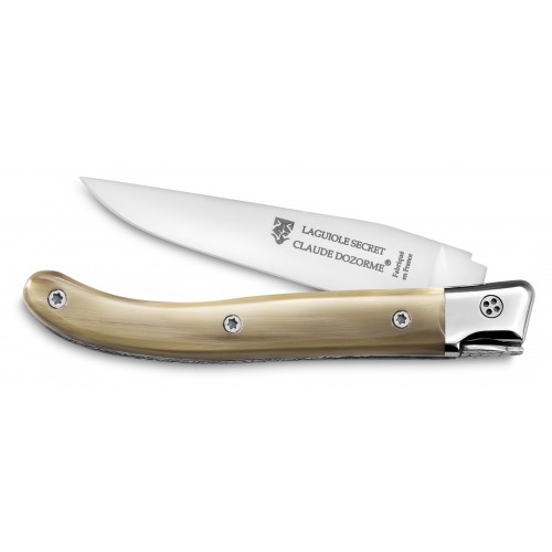 Laguiole Secret manche corne (corne claire ou bélier)
