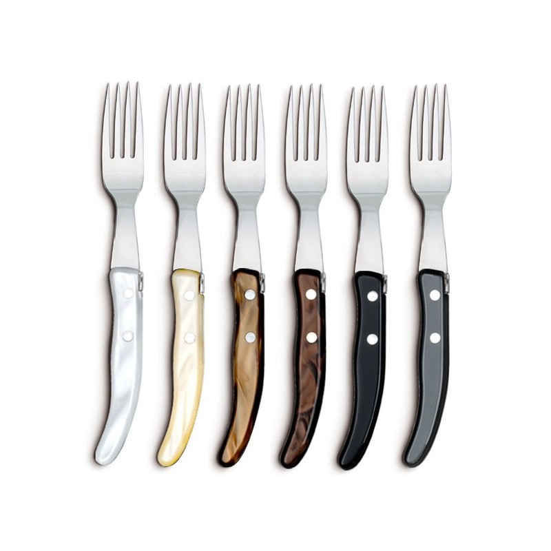 Long Handle Dinner Forks Stainless Steel Cutlery Steak Forks Tableable US 