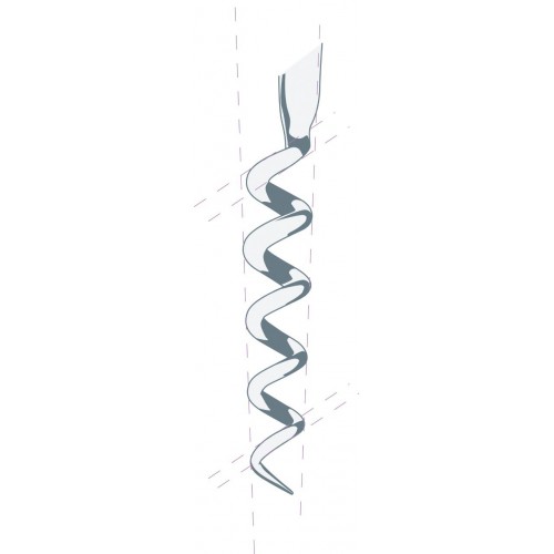 Le Thiers® corkscrew horn handle (light horn or ram horn)