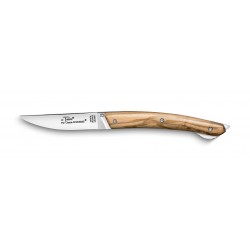Box of Thiers pocket knife with lock system light horn handle with hand decoration