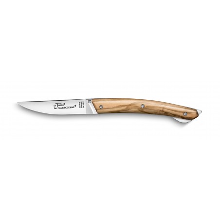 Box of Thiers pocket knife with lock system light horn handle with hand decoration