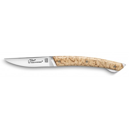 Box of Thiers pocket knife with lock system light horn handle with hand decoration