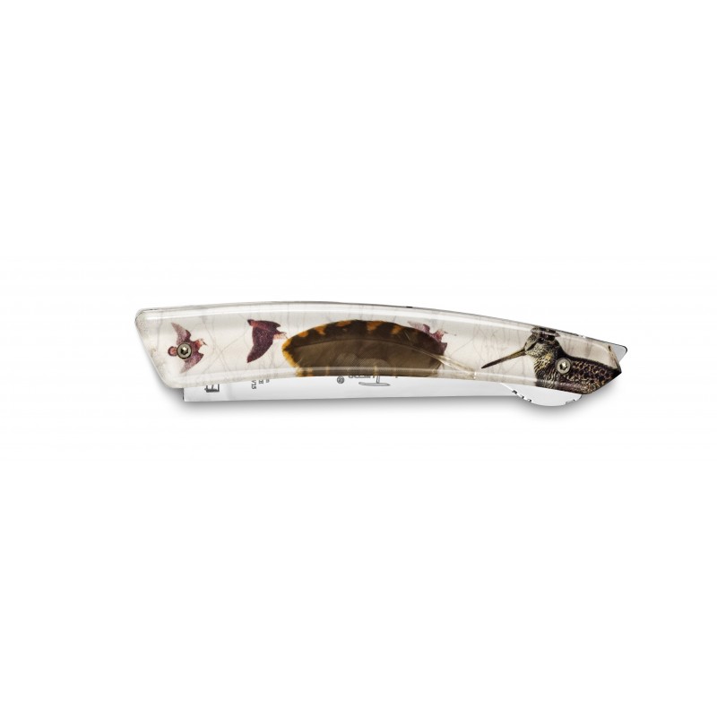Thiers Verrou pocket knife inclusions by Claude Dozorme