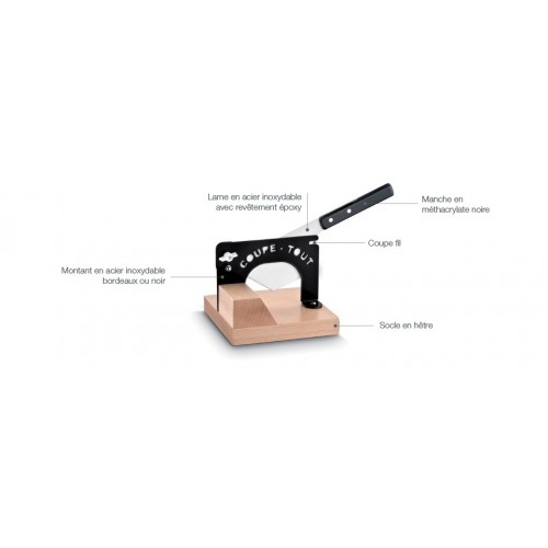 Coupe tout Claude Dozorme lame blanche manche nacrine noir