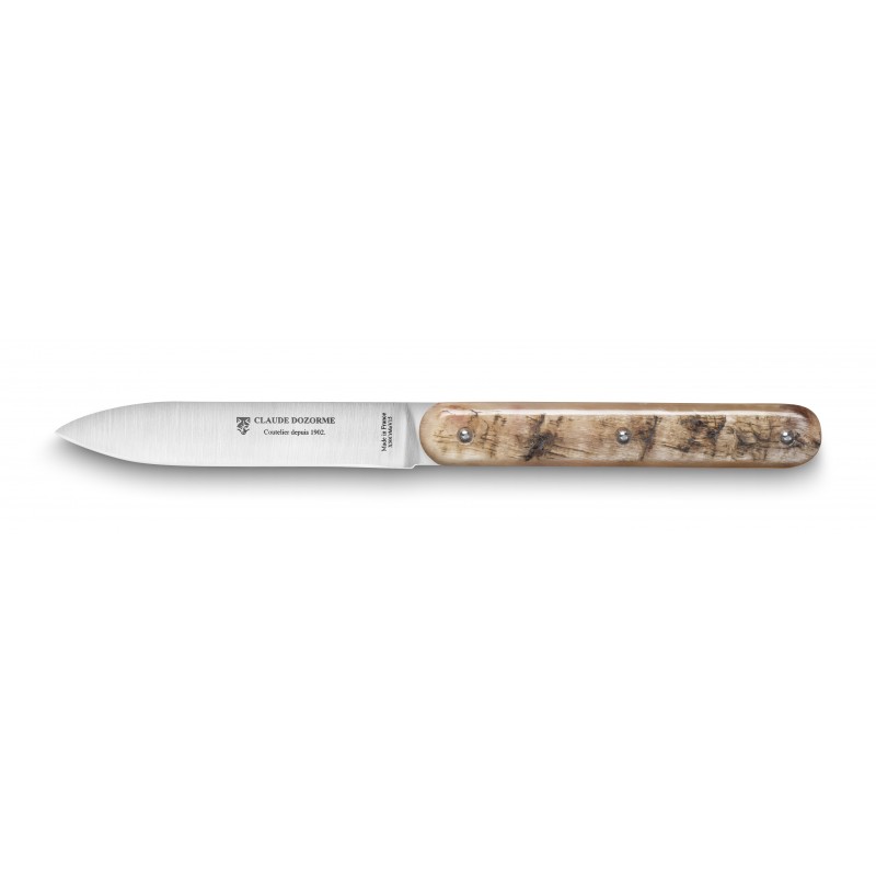 Coffret chêne couteaux à steak Navette prestige manche bélier