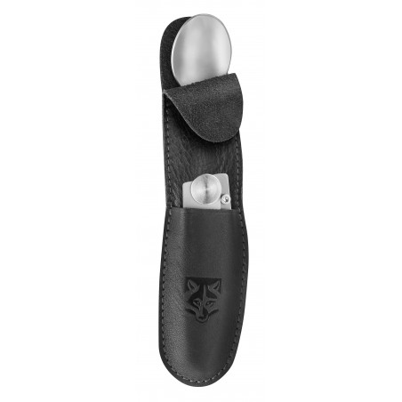 Pouch with Laguiole Liner pocket knife + Forkspinner