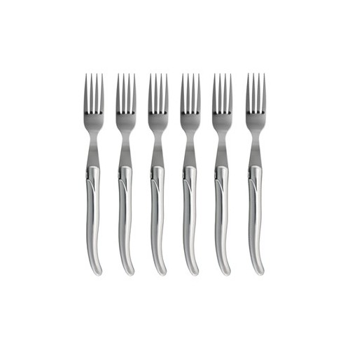 Coffret hêtre 6 fourchettes super Laguiole plein manche