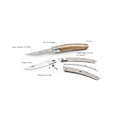 Couteau de poche Thiers RLT manche au choix par Claude Dozorme