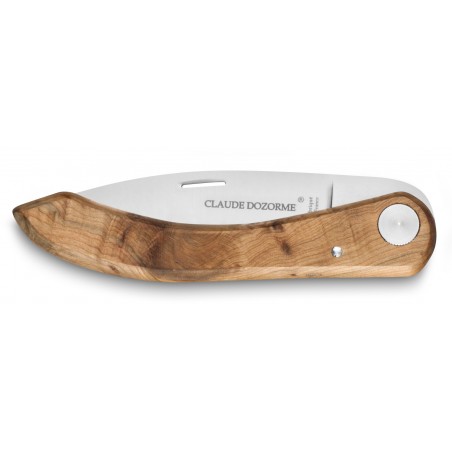 Le Capucin pocket knife from our countryside olive handle by Claude Dozorme
