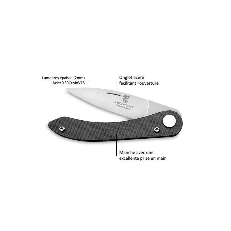 Le Capucin pocket knife from our countryside olive handle by Claude Dozorme