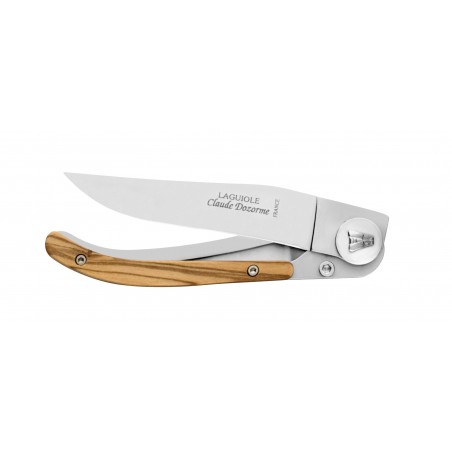 Couteau de poche Liner Lock Laguiole manche bois classique