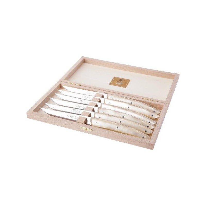 Coffret 6 couteaux Thiers manche nacrine