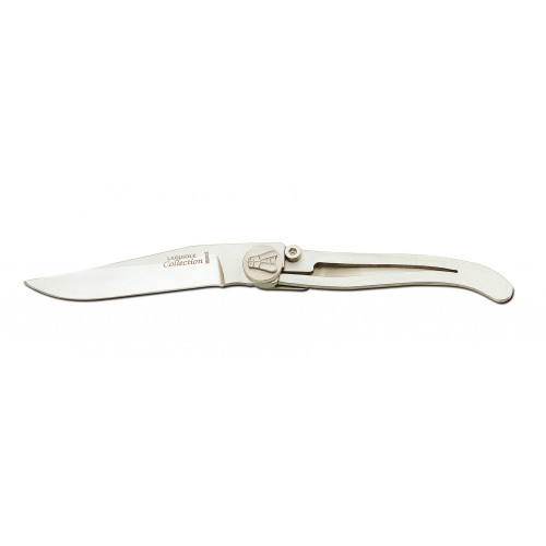 Leather pouch with Laguiole Liner pocket knife + fork Leather pouch with Laguiole Liner pocket knife + fork