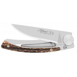 Thiers pocket knife with light horn handle by Claude Dozorme