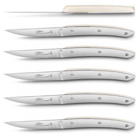 Coffret 6 couteaux Thiers Thomas Bastide fabriqués en France par l'entreprise Claude Dozorme