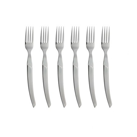 Wood box of 6 Thiers knives stainless steel handle
