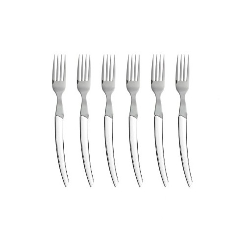 Wood box of 6 Thiers knives stainless steel handle