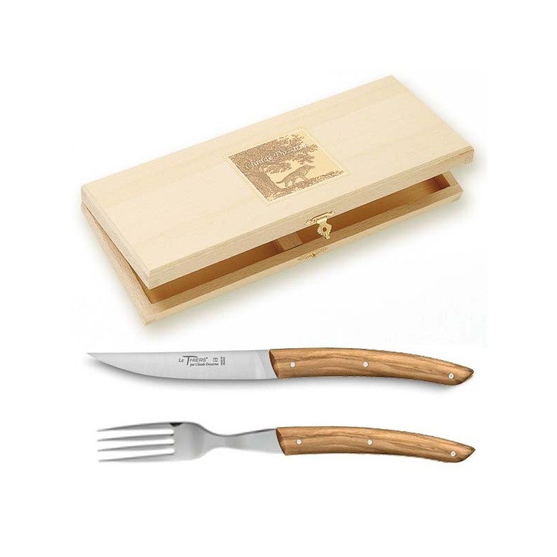 Coffret 6 couteaux Thiers manche bois