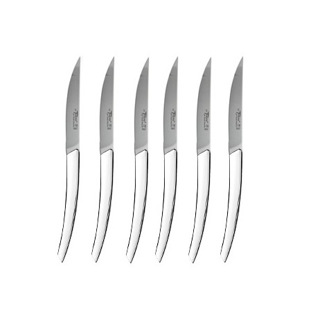 Wood box of 6 Thiers knives wood handle