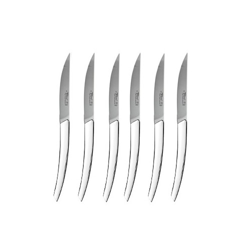 Wood box of 6 Thiers knives wood handle