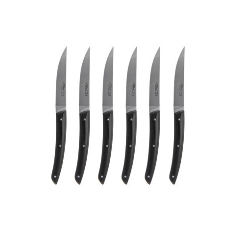 Wood box of 6 Thiers knives wood handle