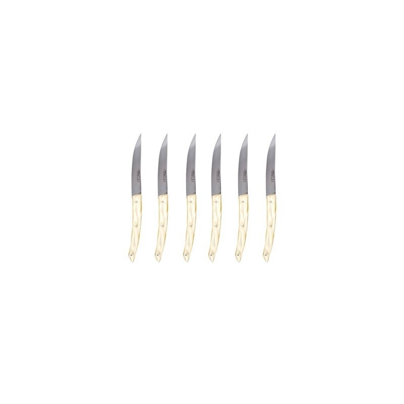 Coffret 6 couteaux Thiers manche bois