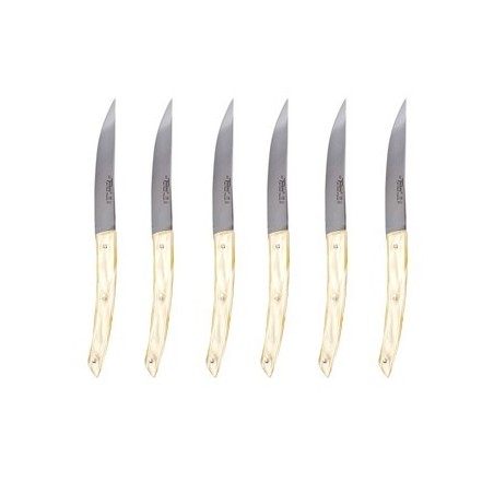Coffret 6 couteaux Thiers manche bois