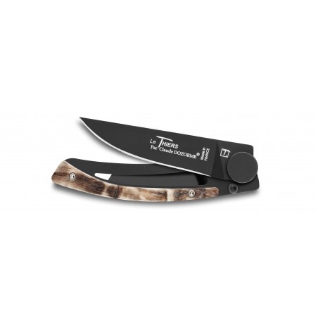 Couteau de poche le Thiers manche corne claire par Claude Dozorme