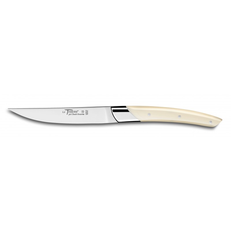 Oak wood box Le Thiers® Art Déco steak knives ivory handle