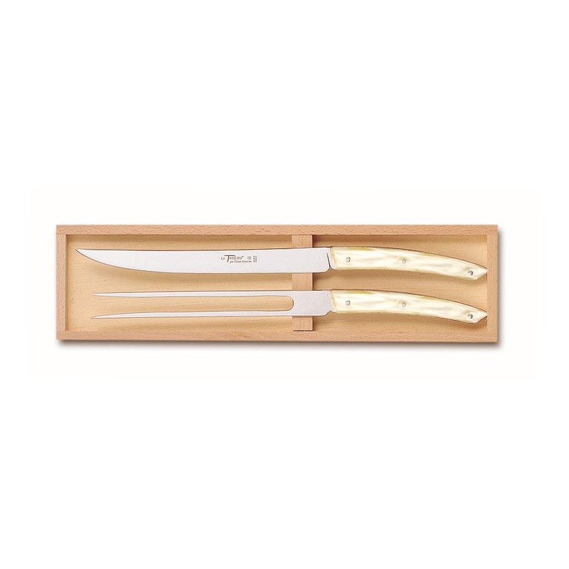 Wood box of 2P Thiers carving set