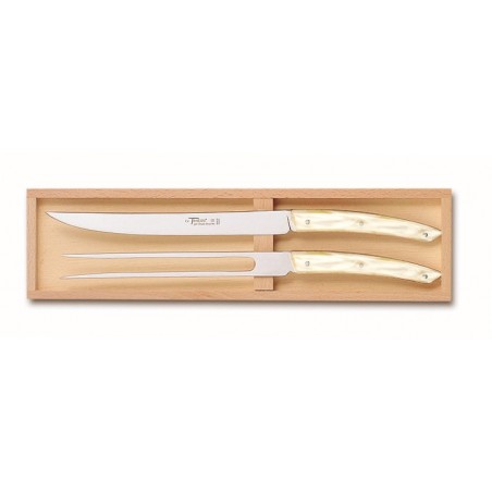 Wood box of 2P Thiers carving set