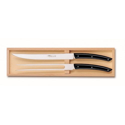 Wood box of 2P Thiers carving set