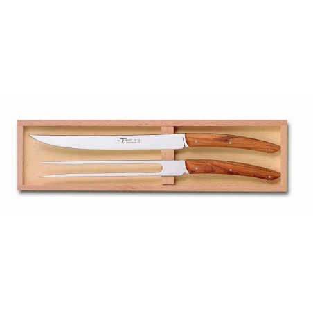 Wood box of 2P Thiers carving set