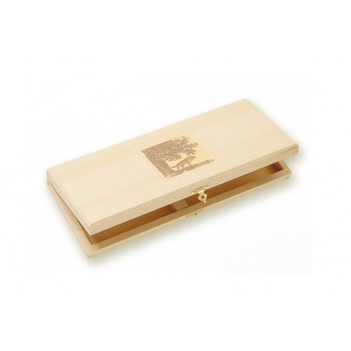 Coffret hêtre couteaux à steak Le Thiers double platine manche bouleau nain