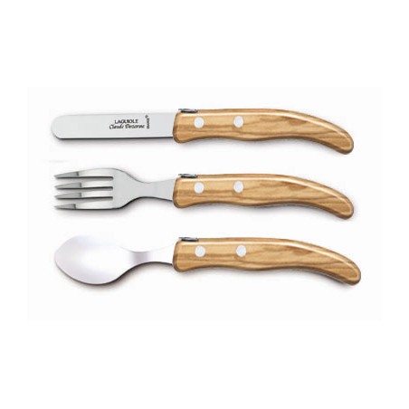 Berlingot 3P child set exotic wood handle