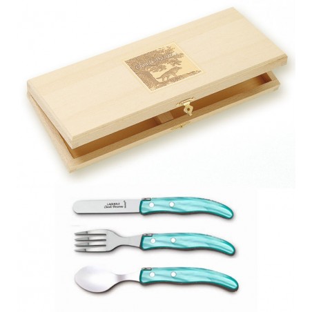 Berlingot 3P child set exotic wood handle