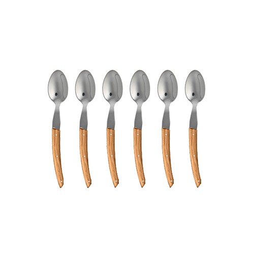 Coffret hêtre 6 cuillère à café Le Thiers® manche bois d'olivier