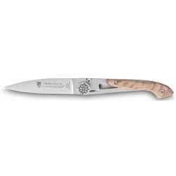Capucin Liner pocket knife green oak wood handle
