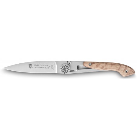 Couteau de poche Liner Capucin manche chêne vert