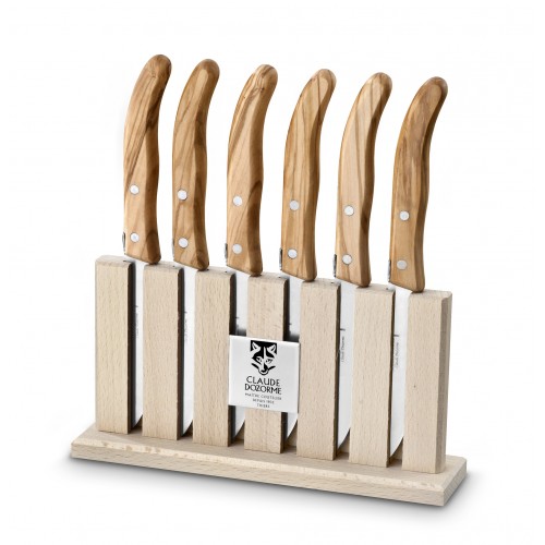 Piano 6 couteaux Grillade manche bois exotique