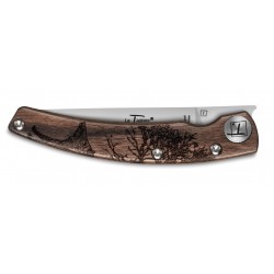 Thiers Design Animalis pocket knife Wild Boar walnut handle